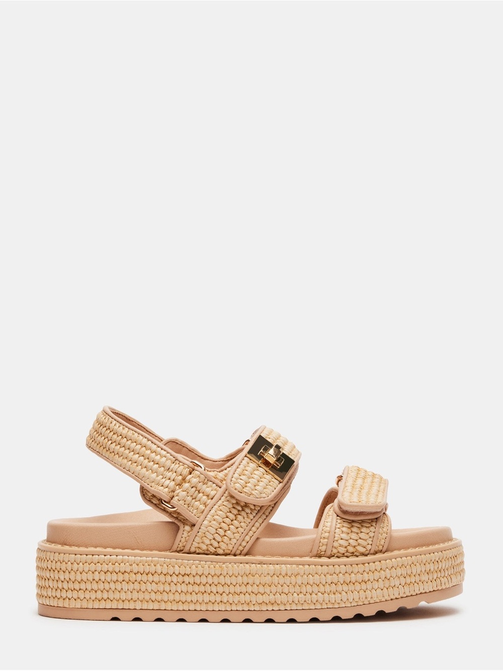 Steve Madden Big Mona Platform Sandal in Natural